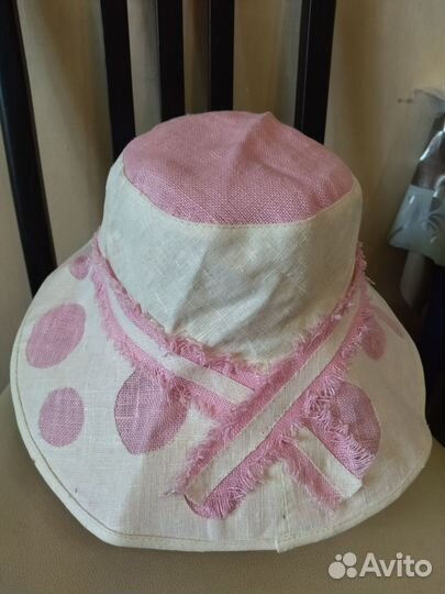 Новая шляпа летняя натуральный лён