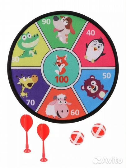 Дартс детский на липучках Moby Kids 12 дюймов (31