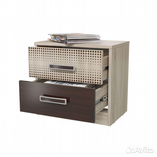 Тумба прикроватная Румба, цвет дуб сонома/венге, шхгхв 50х33х47 см