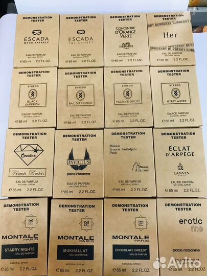 Прекрасные стойкие тестеры 65 мл