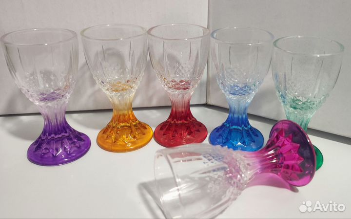 Рюмки, стопки цветные 15,20 мл