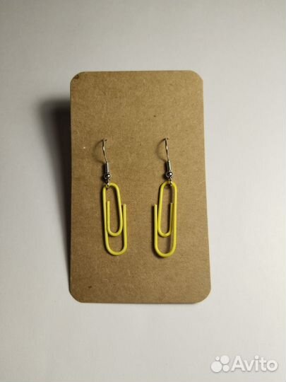 Серёжки-скрепки