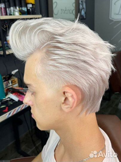 Барбер, мужская стрижка, борода, окрашивание