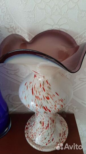 Ваза цветное стекло СССР