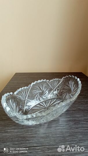 Ваза, хрусталь, Ладья