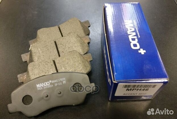 Колодки тормозные дисковые MPH64 Mando