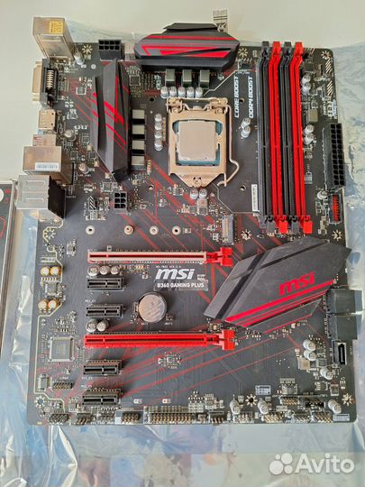 Материнская плата MSI с процессором intel