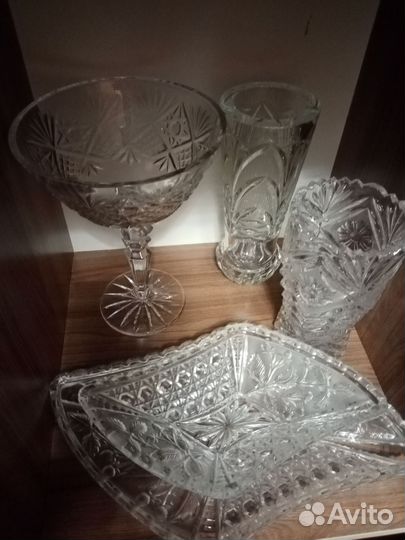 Посуда из хрусталя разная