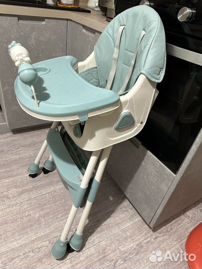 Стульчик шезлонг детский для кормления складной