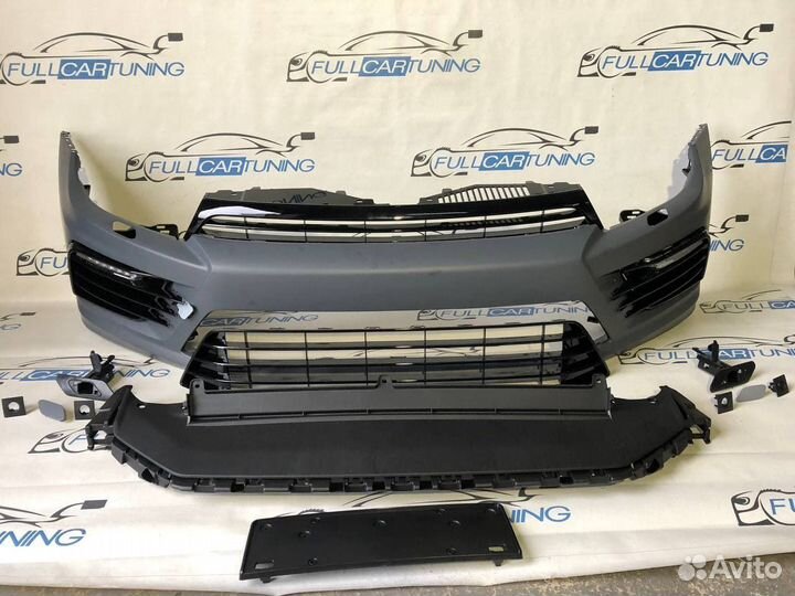 Передний бампер Scirocco R в сборе рестайлинг