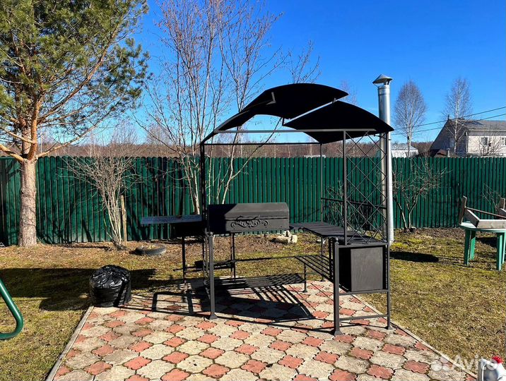 Мангал с крышей