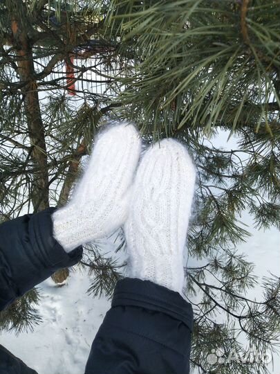 Варежки пуховые