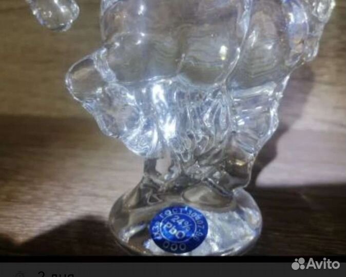 Статуэтка Конь Гусь- хрустальный