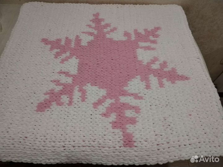 Плед детский вязаный ручная работа