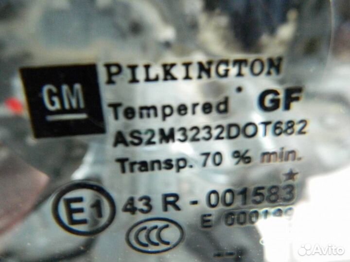 Стекло кузовное глухое правое Opel Astra J 2010-20