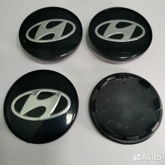 4шт Hyundai колпаки для дисков R09 черные
