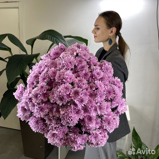 Букет из кустовой хризантемы