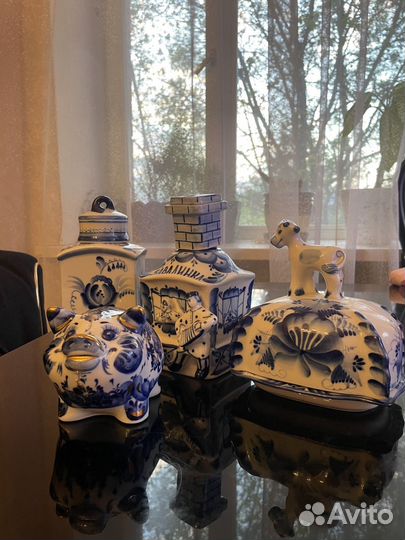 Винтаж Гжель советских времен набор