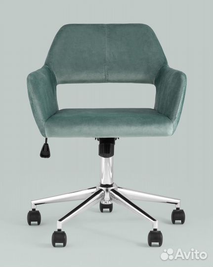 Кресло офисное Ross велюр морской