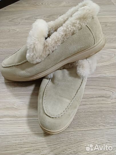 Лоферы зимние tendance