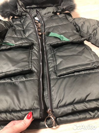 Пуховик зимний для девочки 122