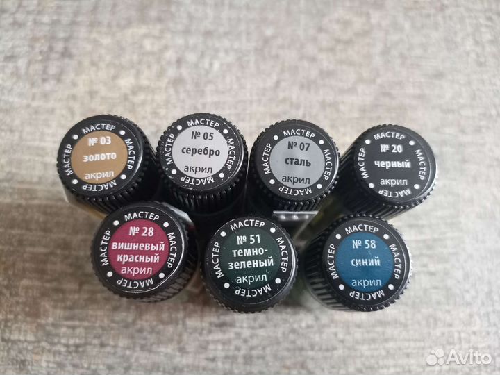 Краска для моделей мастер акрил