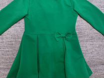Зеленое платье Ёлочка 5-6 лет