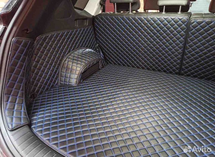 3Д коврики в багажник hyundai santa FE 2020