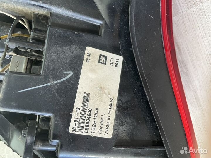 Задний левый фонарь Opel Astra GTS