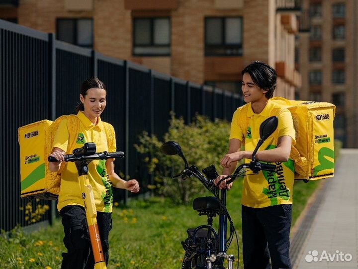 Велокурьер, подработка от 4 часов + Частые выплаты