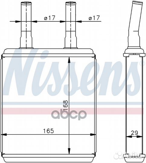Радиатор отопителя / Теплообменник печки 77604