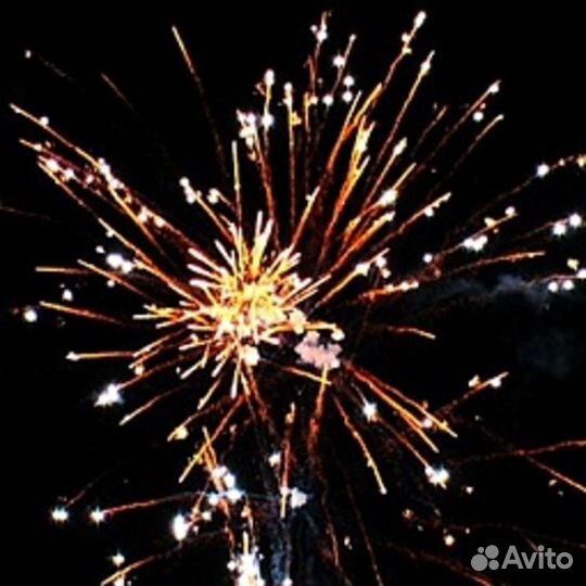 Фейерверки, салюты - Батарея салютов Акварель