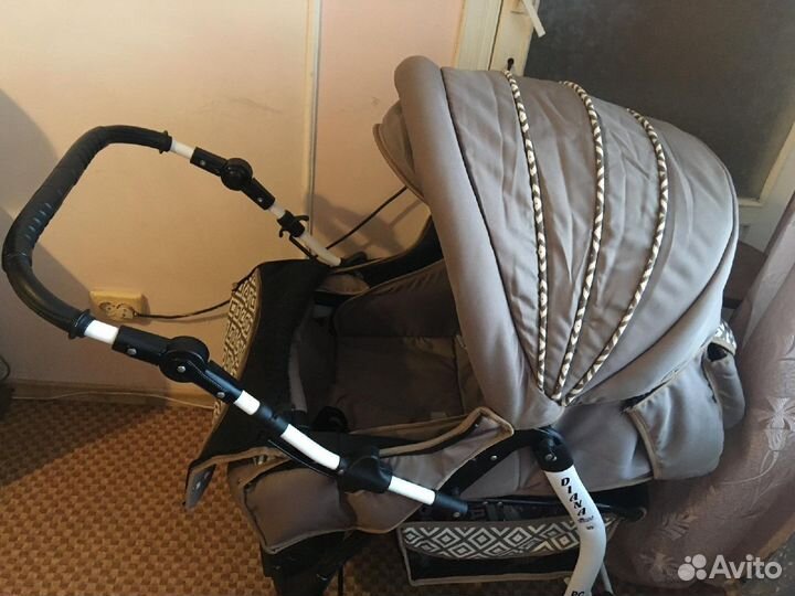 Детская Коляска трансформер 2 в 1 Teddy Diana