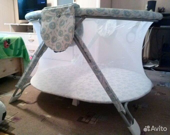 Манеж детский складной круглый / Игровая зона