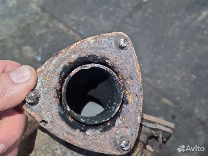 Опель корса z14xep коллектор с катализатором