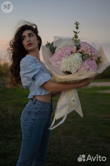 Букет из гортензий