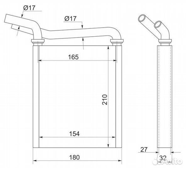 Радиатор отопителя новый Красноярск