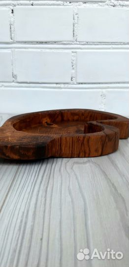 Деревянная тарелочка, менажница