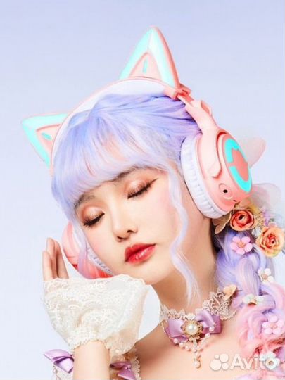 Наушники Yowu кошачьи ушки