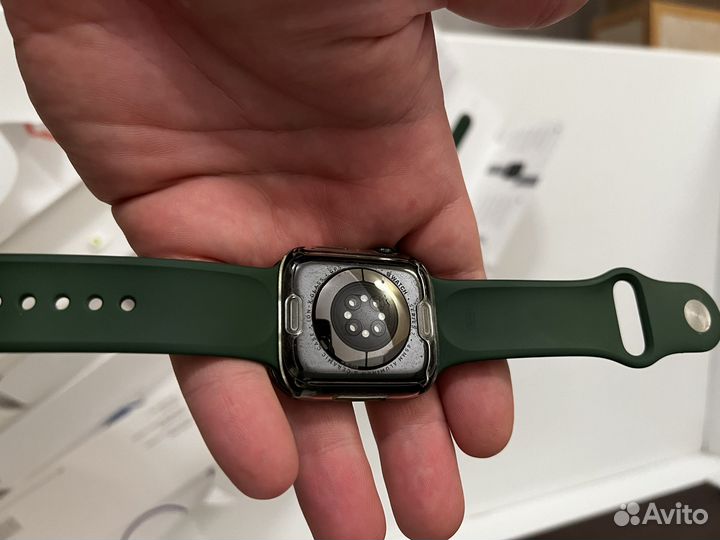 Часы Apple watch 7 45 mm green