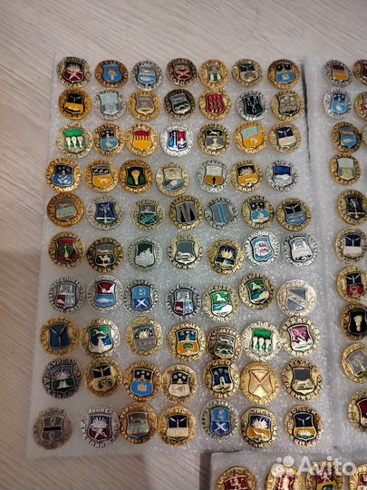 Коллекция гербы городов 180+шт