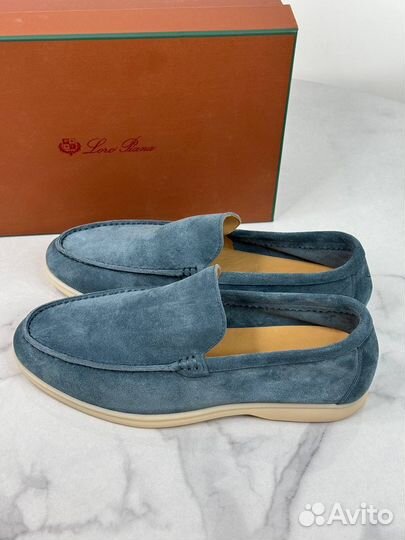 Лоферы Loro Piana L.Grey Blue Высшее качество