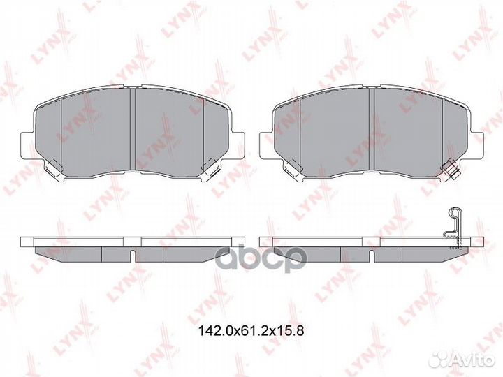 Колодки тормозные дисковые перед BD5125 LYN