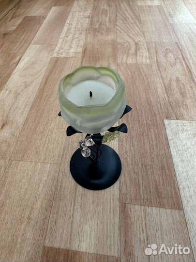 Подсвечник матовое стекло