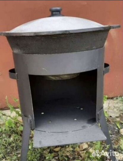 Казан чугунный 16л с пeчкой