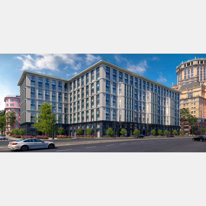 1-к. апартаменты, 58,8 м², 8/10 эт.