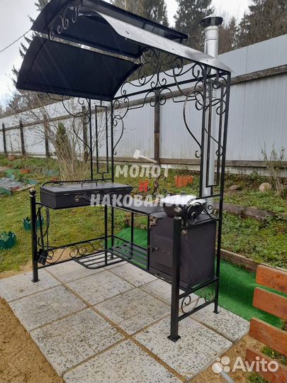 Мангал в стиле лофт