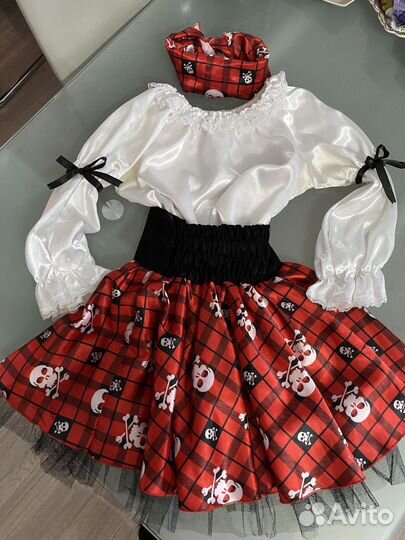 Костюм пиратки для девочки (7-9 лет)