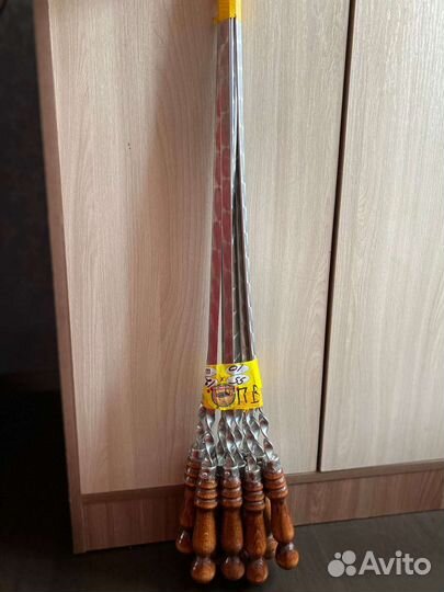 Шампура с деревянной ручкой