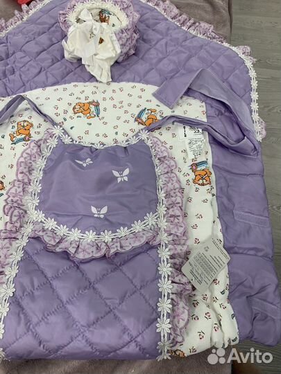 Конверт- одеяло новое на выписку